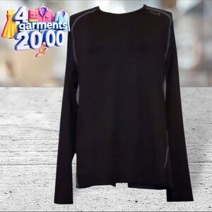 Fila sport live in motion gray and black athletic top